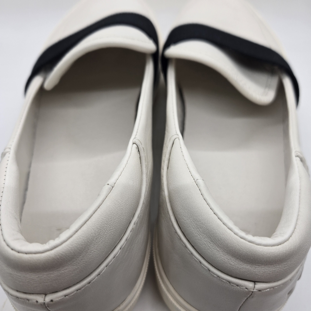Ugg Shoes Women's 9 Chayze White Leather & Black Loafer Sneaker Y2k Chunky - Picture 9 of 14
